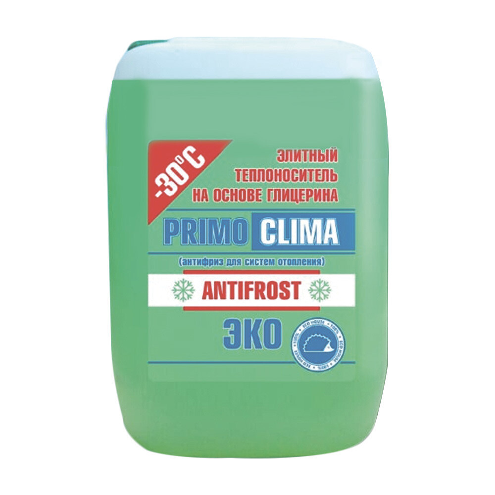 Изображение товара Теплоноситель Primoclima Antifrost -30°C, 10 кг, глицериновая незамерзающая жидкость