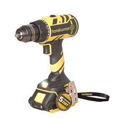 Изображение товара Дрель-шуруповерт аккумуляторная бесщеточная Hanskonner HCD1865 18 В 2 Ач Li-Ion 2 АКБ и ЗУ