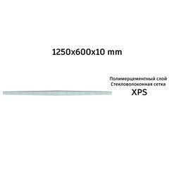 Плита теплоизоляционная Teplofom+ 10х600х1250 мм с односторонним полимерцементным слоем - фото 2