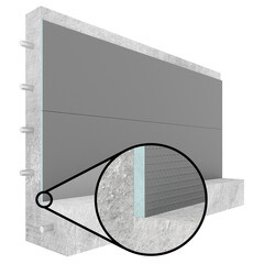 Плита теплоизоляционная Teplofom+ 50х600х2500 мм с односторонним полимерцементным слоем - фото 4