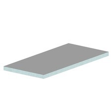 Плита теплоизоляционная Teplofom+ 50х600х1250 мм с односторонним армированием