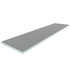 Изображение товара Плита теплоизоляционная Teplofom+ 30х600х2500 мм с двухсторонним полимерцементным слоем с поперечным пропилом