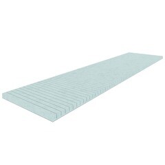 Плита теплоизоляционная Teplofom+ 40х600х2500 мм с односторонним полимерцементным слоем с поперечным пропилом - фото 3