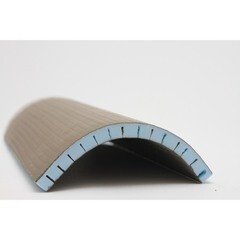 Плита теплоизоляционная Teplofom+ 80х600х2500 мм с двухсторонним полимерцементным слоем с продольным пропилом - фото 4