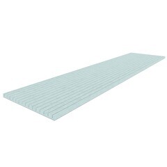 Плита теплоизоляционная Teplofom+ 30х600х2500 мм с односторонним полимерцементным слоем с продольным пропилом - фото 2