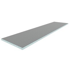 Изображение товара Плита теплоизоляционная Teplofom+ 30х600х2500 мм с двухсторонним полимерцементным слоем с продольным пропилом