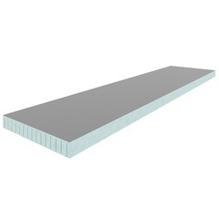 Плита теплоизоляционная Teplofom+ 80х600х2500 мм с односторонним полимерцементным слоем с продольным пропилом - фото 1