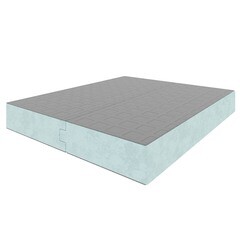 Плита теплоизоляционная Teplofom+ 50х600х2500 мм шип-паз с двухсторонним армированием - фото 1