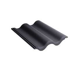 Изображение товара Черепица цементно-песчаная рядовая Kriastak Classic графит 11х330х420 мм 12 кв.м