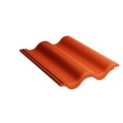 Изображение товара Черепица цементно-песчаная рядовая Kriastak Classic кирпично-красная 11х330х420 мм 12 кв.м