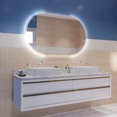 Плитка облицовочная Lavelly City Jungle Ceramic Puzzle белая 500х250х9 мм (13 шт.=1,625 кв.м) - фото 7