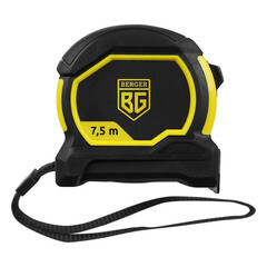 Изображение товара Рулетка Berger с фиксатором магнитная с двусторонней шкалой 7,5 м x 25 мм