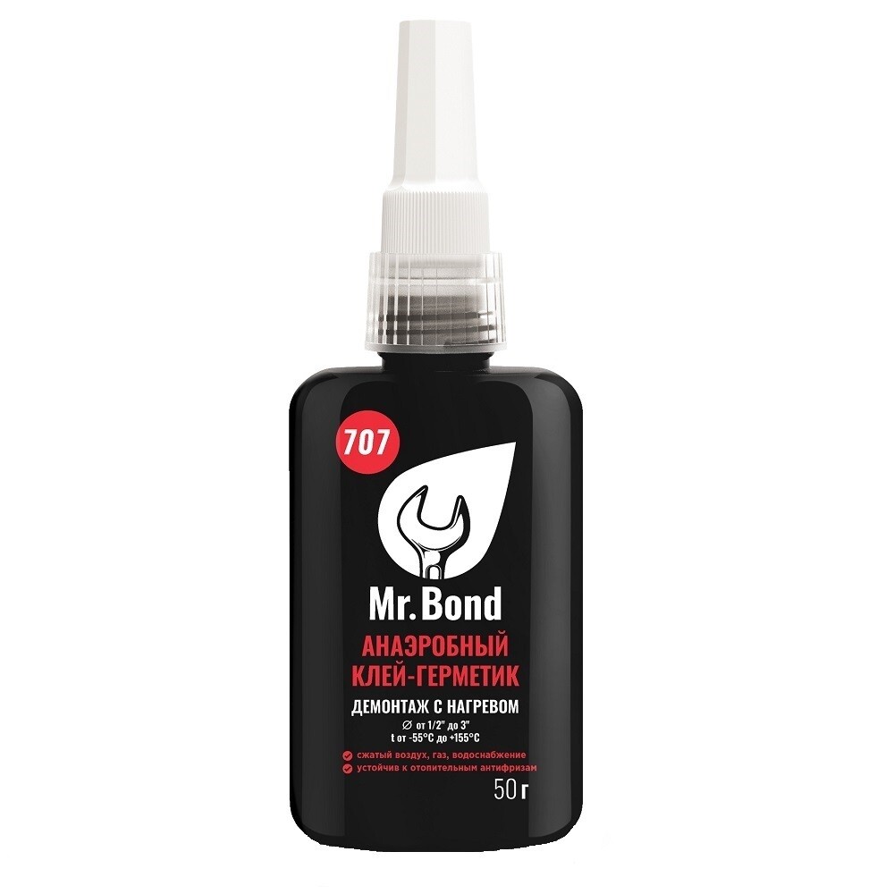 Изображение товара Клей-герметик для резьбовых соединений Mr.Bond 707 красный 50 г