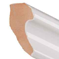 Уголок керамический правый 400х20 мм белый - фото 2