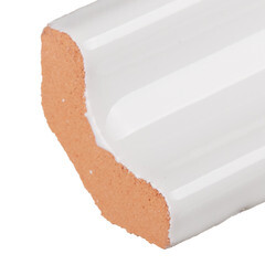 Уголок керамический прямой 200х25 мм белый - фото 2