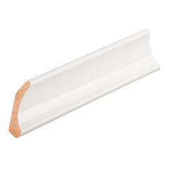 Уголок керамический левый 250х55 мм белый - фото 1