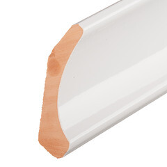 Уголок керамический левый 250х55 мм белый - фото 2