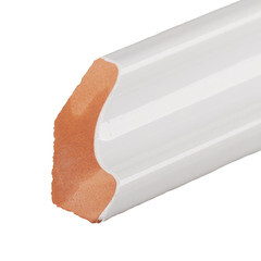 Уголок керамический левый 200х25 мм белый - фото 3