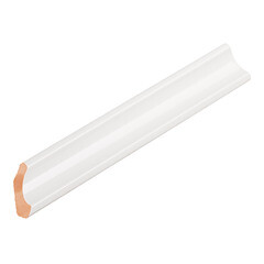 Уголок керамический левый 250х35 мм белый - фото 1