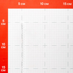 Шнур вязаный полипропиленовый 8 прядей белый d4 мм - фото 2