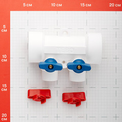 Коллектор полипропиленовый Tebo 40 мм х 2 выхода 20 мм (TRD0000025515) - фото 3