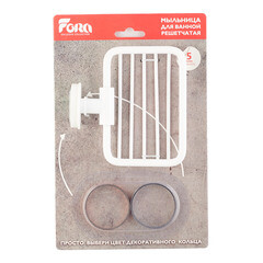 Мыльница для ванной Fora Lord с держателем сталь белая (FOR-Lord040WT) - фото 3