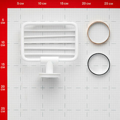 Мыльница для ванной Fora Lord с держателем сталь белая (FOR-Lord040WT) - фото 2