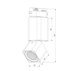 Светодиодный трековый светильник однофазный Elektrostandard Cubus 4200К 10 Вт 7 кв.м белый (a062877) - фото 4