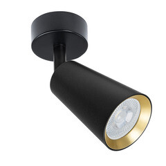 Спот Arte Lamp Cintura GU10 35 Вт 1 кв.м черный/золото IP20 (A2353PL-1BK)