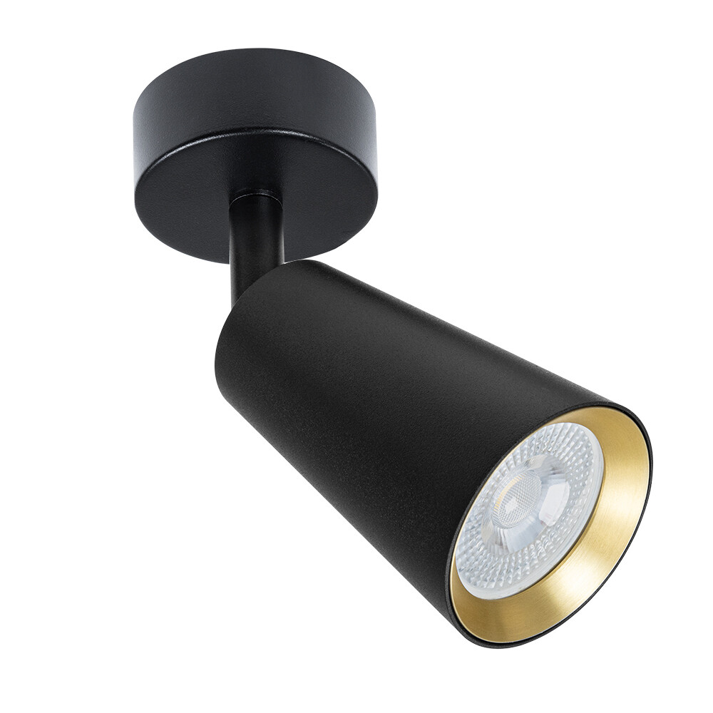 Изображение товара Спот Arte Lamp Cintura GU10 35 Вт 1 кв.м черный/золото IP20 (A2353PL-1BK)