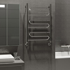 Полотенцесушитель водяной MyFrea MyMilan 800х500 мм лесенка хром - фото 2