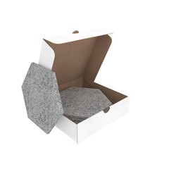 Панель акустическая 250х290х14 мм ТехноСонус Soundec гексагон серая 0,275 кв.м (5 шт.) - фото 4