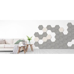 Панель акустическая 250х290х14 мм ТехноСонус Soundec гексагон серая 0,275 кв.м (5 шт.) - фото 2