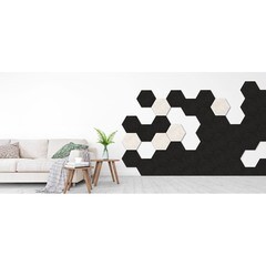 Панель акустическая 250х290х14 мм ТехноСонус Soundec гексагон черная 0,275 кв.м (5 шт.) - фото 4