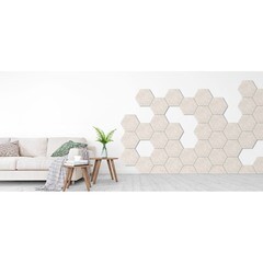 Панель акустическая 250х290х14 мм ТехноСонус Soundec гексагон белая 0,275 кв.м (5 шт.) - фото 2