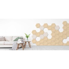 Панель акустическая 250х290х14 мм ТехноСонус Soundec гексагон неокрашенная 0,275 кв.м (5 шт.) - фото 2