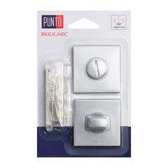 Фиксатор Punto BK6.K.ARC.Q52 SSC-16 квадратная розетка сатинированный хром (47179) - фото 2