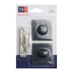 Фиксатор Punto BK6.K.ARC.Q52 BL-24 квадратная розетка черный (47177) - фото 2