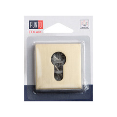 Ключевина Punto ET.K.ARC.Q52 SSG-39 квадратная розетка сатинированное золото (47199) - фото 2