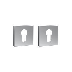 Ключевина Punto ET.K.ARC.Q52 CP-8 квадратная розетка хром (47195)