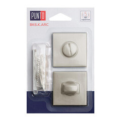 Фиксатор Punto BK6.K.ARC.Q52 SN-3 квадратная розетка матовый никель (47185) - фото 2