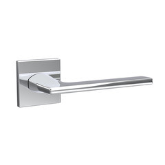 Ручка дверная Punto Main K.ARC.Q52 CP-8 квадратная розетка хром (47105) - фото 1