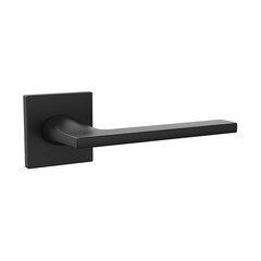 Ручка дверная Punto Main K.ARC.Q52 BL-24 квадратная розетка черная (47099) - фото 1