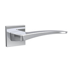 Ручка дверная Punto Lotus K.ARC.Q52 CP-8 квадратная розетка хром (47115) - фото 1