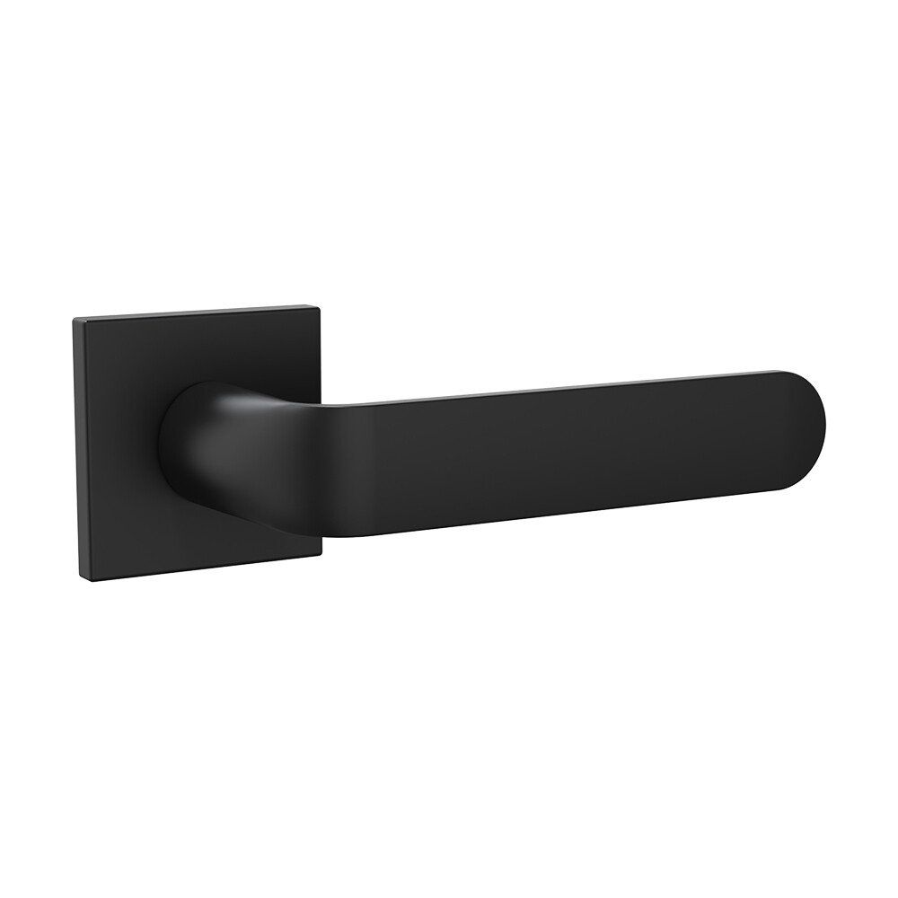 Изображение товара Ручка дверная Punto Extra K.ARC.Q52 BL-24 квадратная розетка черная (47133)