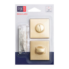 Фиксатор Punto BK6.K.ARC.Q52 SSG-39 квадратная розетка сатинированное золото (47187) - фото 2