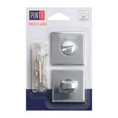 Фиксатор Punto BK6.K.ARC.Q52 CP-8 квадратная розетка хром (47183) - фото 2