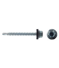 Саморезы кровельные с буром 51х4,8 мм металл-дерево оцинкованные (200 шт.)