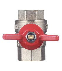 Кран шаровой латунный Valtec Base 1/2 ВР(г) х 1/2 ВР(г) бабочка прямой (VT.217.N.04) - фото 3