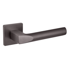 Ручка дверная Fuaro Prizma GR-23 квадратная розетка графит (44287) - фото 1